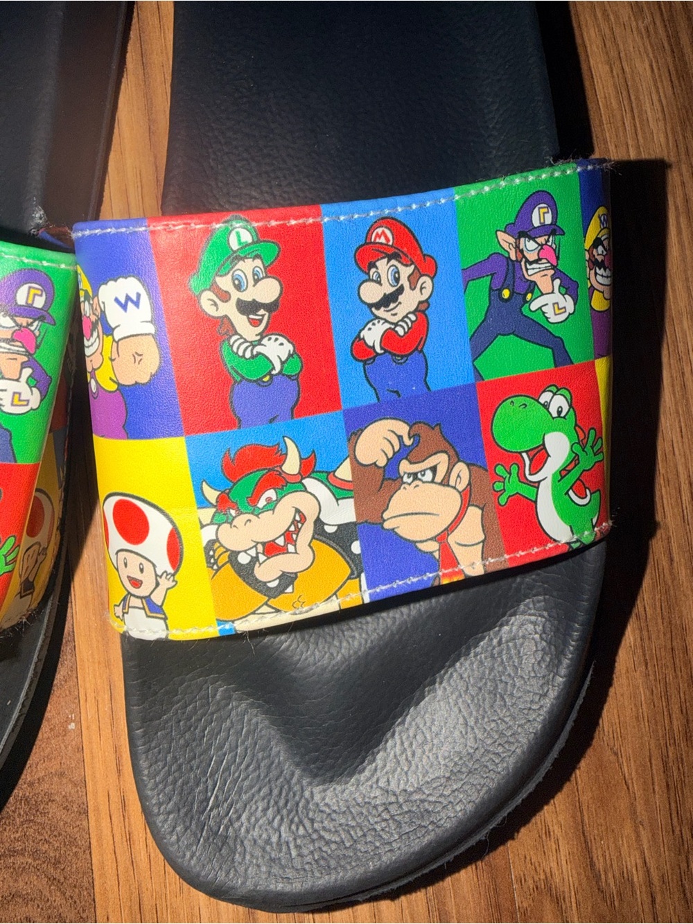 Nintendo Multicolor Super Mario Character Slides unisex 8/9
